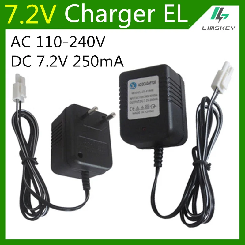 7,2 V 250mA зарядное устройство для 7,2 V AA NiCd и NiMH зарядное устройство для RC игрушечного автомобиля EL plug AC 110-240V DC 7,2 V 250mA