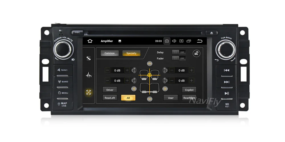 Best NaviFly IPS DSP 6.2" Android 9.0 Car Radio DVD Player GPS Navigation for JEEP Patriot Liberty Wrangler Compass DODGE Chrysler 19