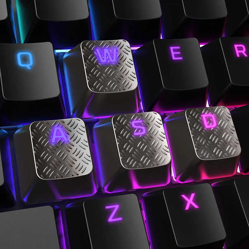 Kingston HyperX keycaps для RGB игровой механический набор клавиатуры clavier gamer 8 шт. ключ крышка титановая текстура тактильная ручка FPS MOBA