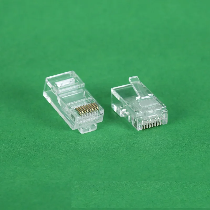 10 шт./лот Cat5 RJ45 разъем Cat5E 8P8C модульная Кабельная вилка Ethernet с позолоченным