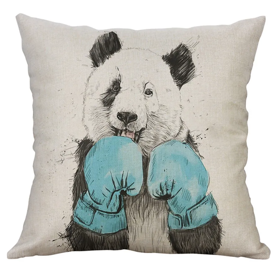 

New Cartoon Home Decor Cushion Cover 40x40cm 1PC Simple Linen Creative Lovely Pillow Cover Pillow Case Cushion Cover Feb13#30