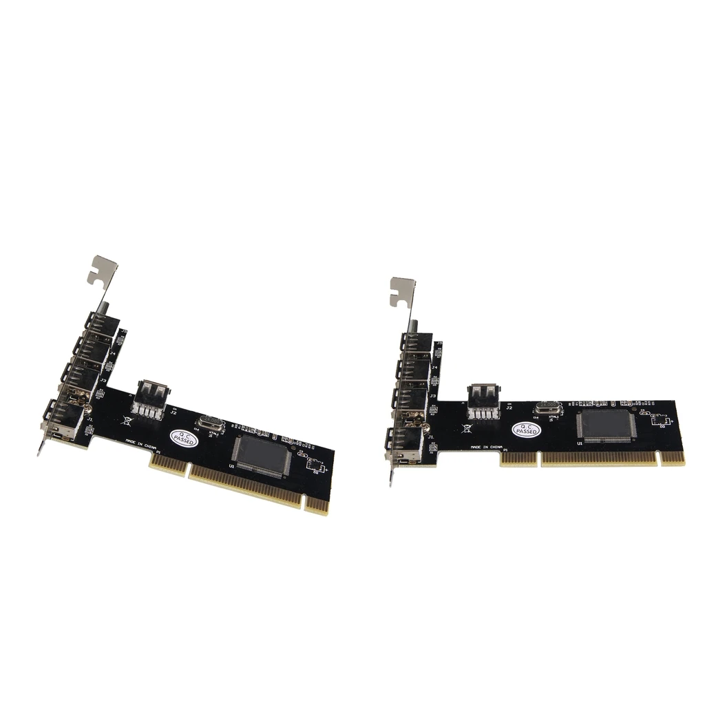 2x USB2.0 PCI карта 32 бит расширение до 4 порта USB адаптер концентратор контроллер|Платы