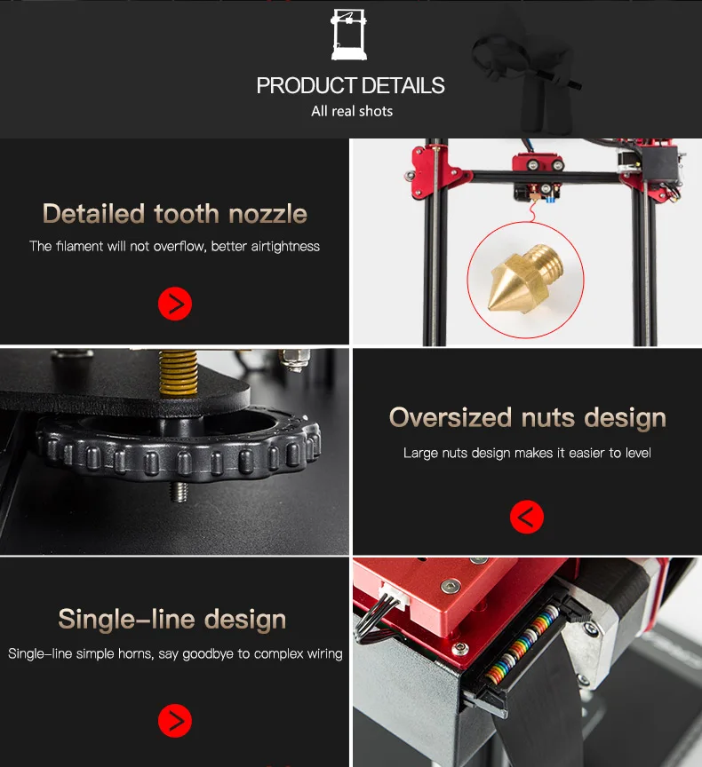 Creality 3d принтер CR-10S Pro Набор для творчества 300*300*400 мм размер печати 4,3 дюймов сенсорный ЖК-экран повторная печать нити обнаружения