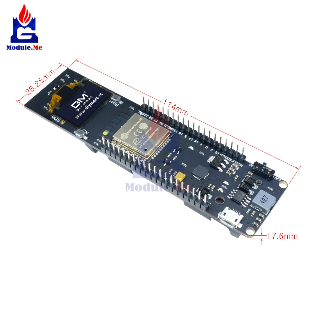 ESP-32 ESP32 ESP8266 0,96 дюймов OLED Дисплей 18650 Литий Батарея Беспроводной Wi-Fi и bluetooth-адаптер щит макетная плата CP2102 модуль