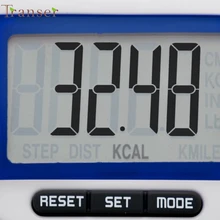Цифровой шаговый шагомер с ЖК-дисплеем, счетчик калорий для прогулок, клипса для ремня, ST29