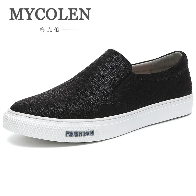 

MYCOLEN 2018 New Fashion Canvas Shoes Men High Quality Breathable Shoes Luxury Brand Top Fashion Male Flat Shoes Soulier Homme