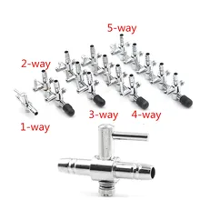 1 шт., воздушный насос из нержавеющей стали для аквариума, воздушный разветвитель потока воздуха, воздушный поток, Трубная линия, регулирующий клапан, переключатель клапана