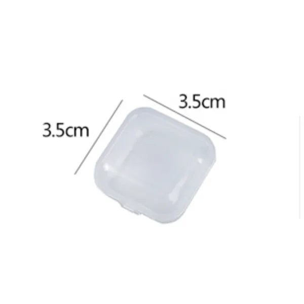10pcs Mini Clear Plastic Small Box Jewelry Earplugs Storage Box Case Container Bead Makeup Transparent Organizer Gift boxes
