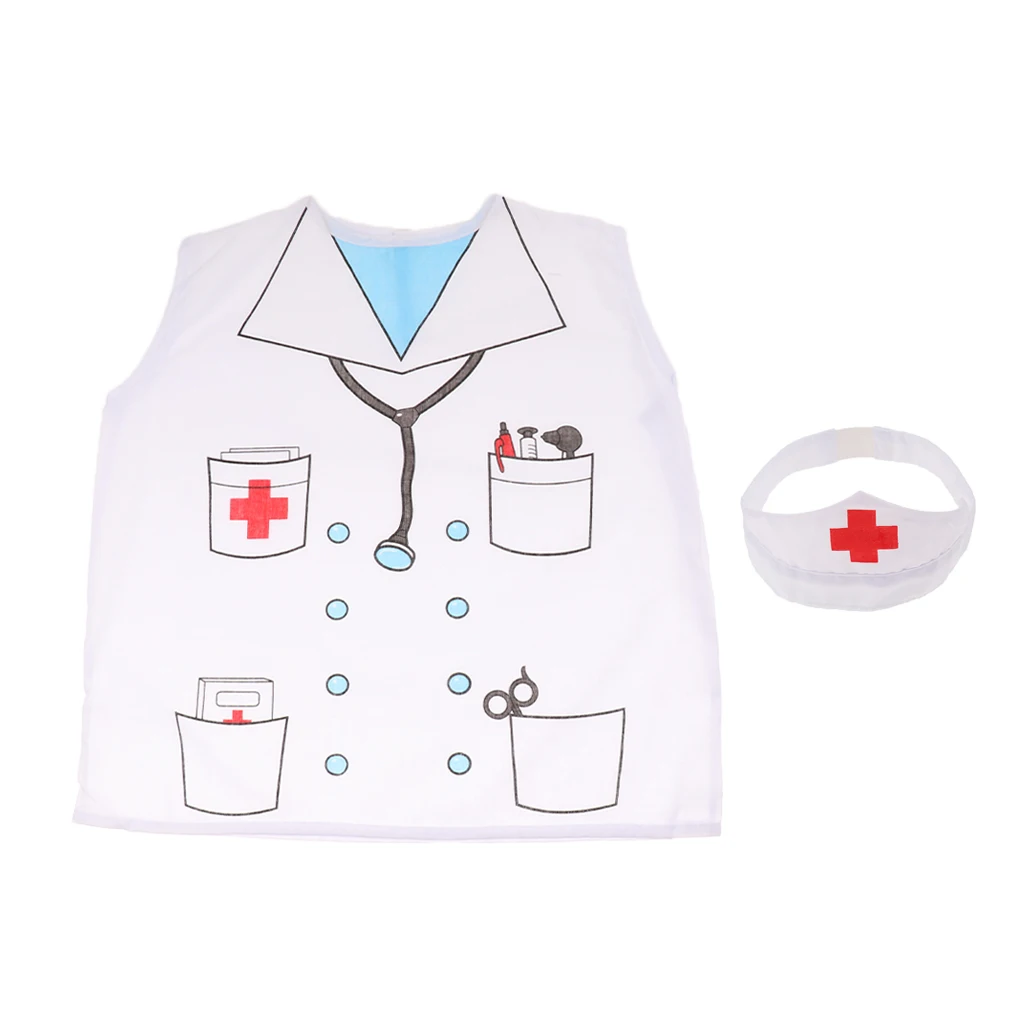High quality Kindergarten Performance Props Role-Playing Costumes for pretend play  Doctor Occupations toys