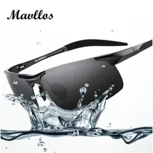 Mavllos бренд Рыбалка Очки человек поляризованные Солнцезащитные очки для женщин Алюминий магния Открытый Спортивные очки линзы Очки для рыбалки
