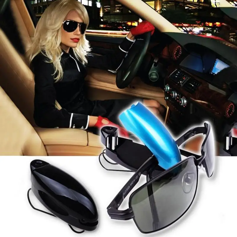 Auto Fastener Car Glasses Holder Auto Vehicle Visor Sunglass Eye