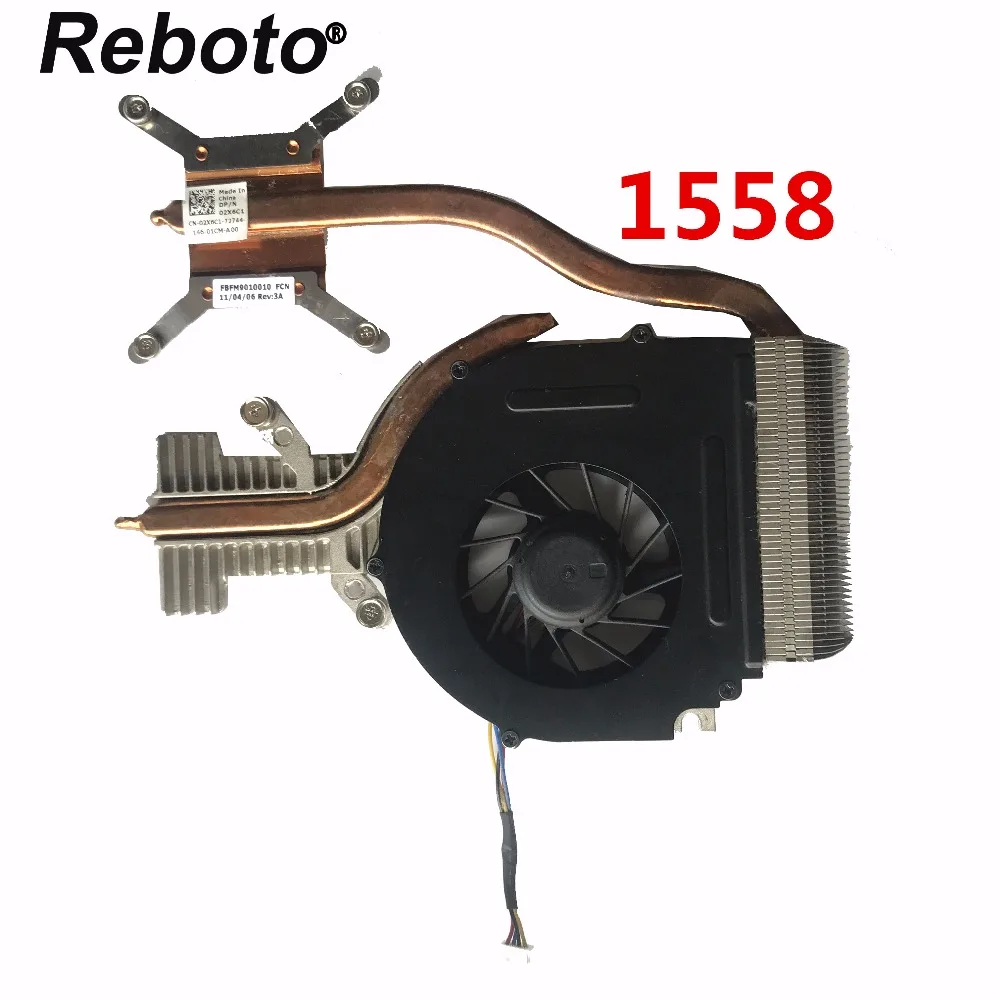 

Reboto Original Laptop CPU Cooler Fan For Dell 1555 1558 Cooling Heatsink 0Y140J Y140J 02X6C1 2X6C1 100% Tested Fast Ship