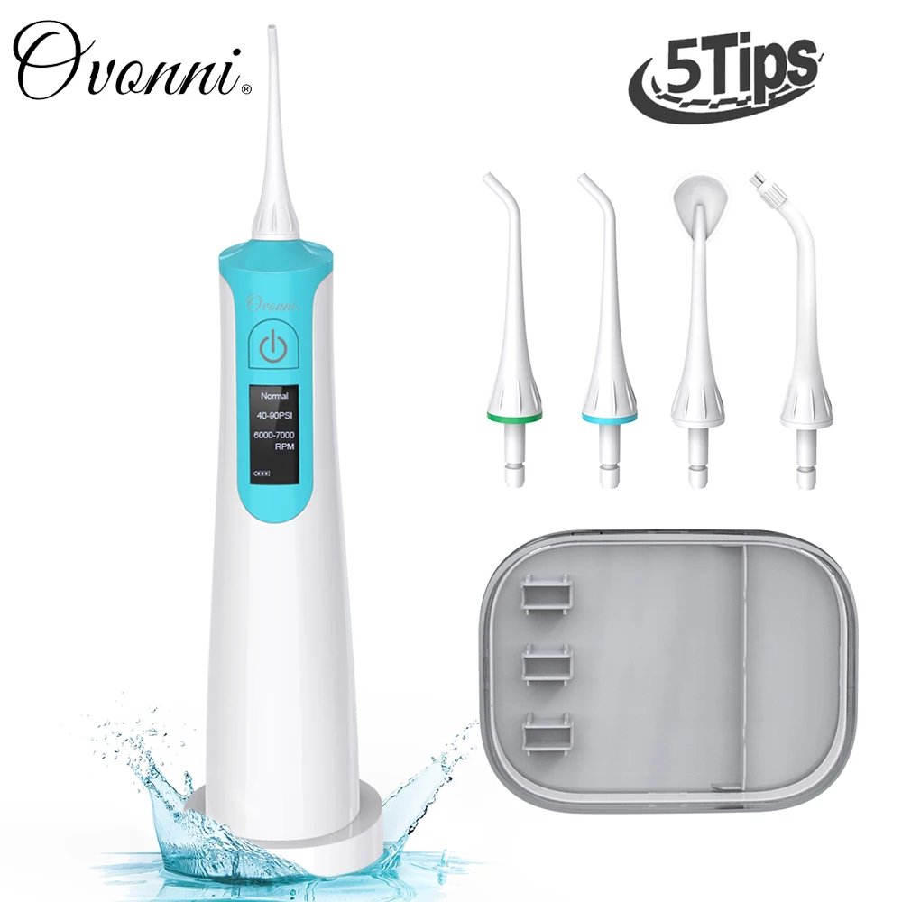 Ovonni Portable Oral Irrigator Rechargeable Water Flosser Cordless ...