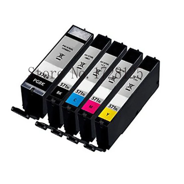Aliexpress.com : Buy 5 XL Cartridges for Canon Pixma MG 5750 570XL 571XL + MG 5751 MG 5752 MG