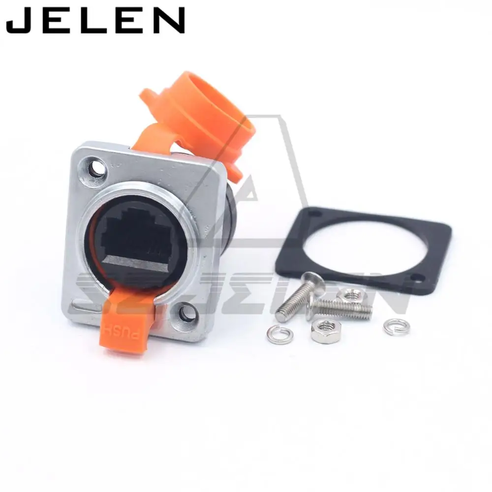 Водонепроницаемые разъемы и розетки RJ45 разъем Ethernet IP68 передача сигнала RJ45|connector