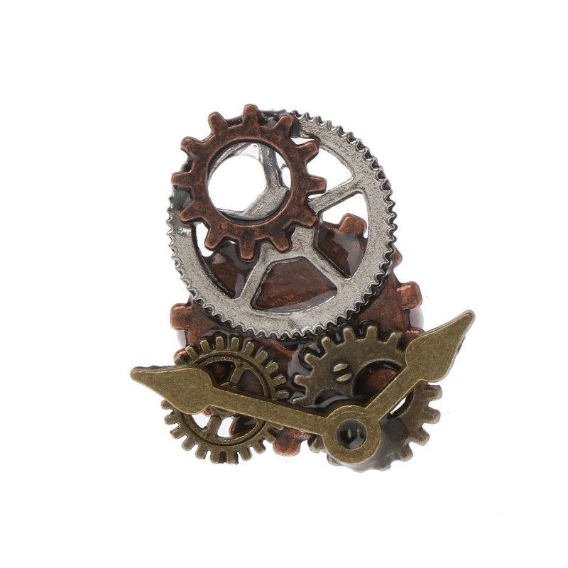 

Handmade Punk Style Alloy Metal Steampunk Standard Gear Open Ring Unisex Jewelry Exquisite Rings