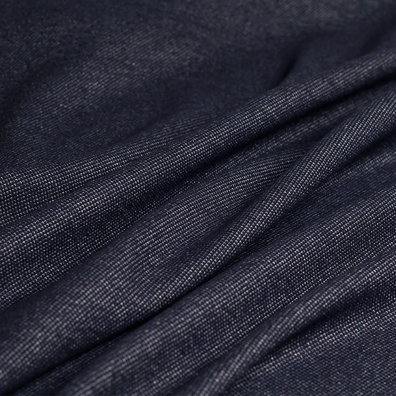 Pearlsilk Сделано в Италии утолщенная Вязаная Шерстяная темно синяя двусторонняя