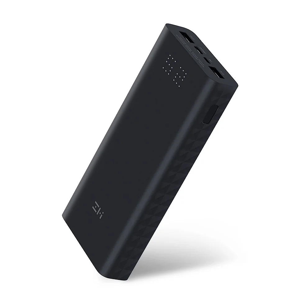 Xiaomi ZMI power bank 12V power Bank 20000 MAh Внешняя батарея 27W Quick Charge 3,0 Dual USB QB822 для мобильных телефонов и ноутбуков