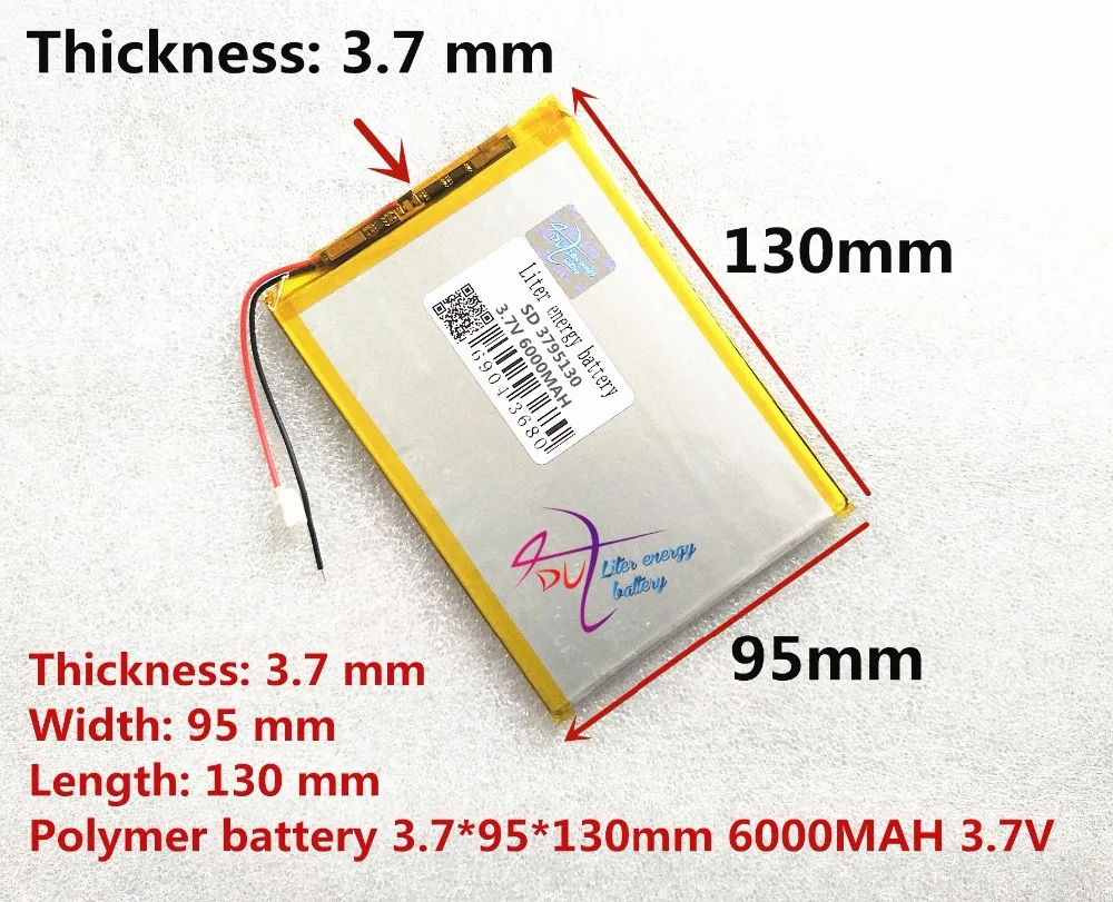 large capacity 3.7V tablet battery 6000mah each brand tablet universal