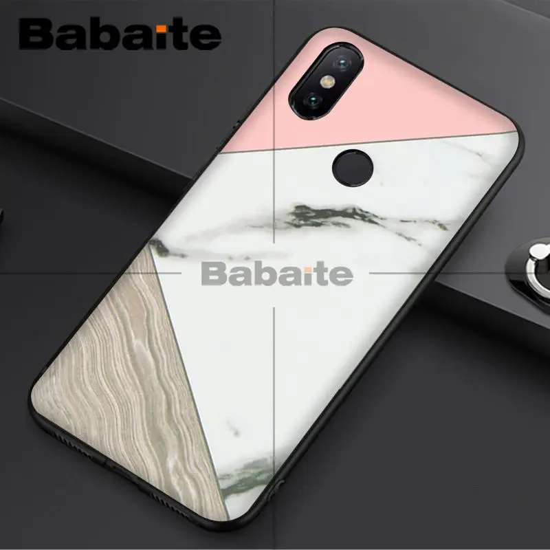 Fashion Geometric Splice Pattern Marble gold pink marble stone