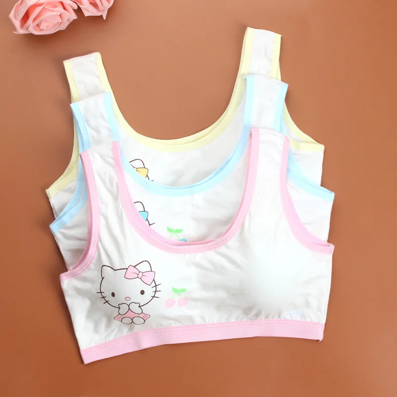 5pcs Teenage Girl Underwear Lingerie Girls Bras 6 12 Years Child Bra