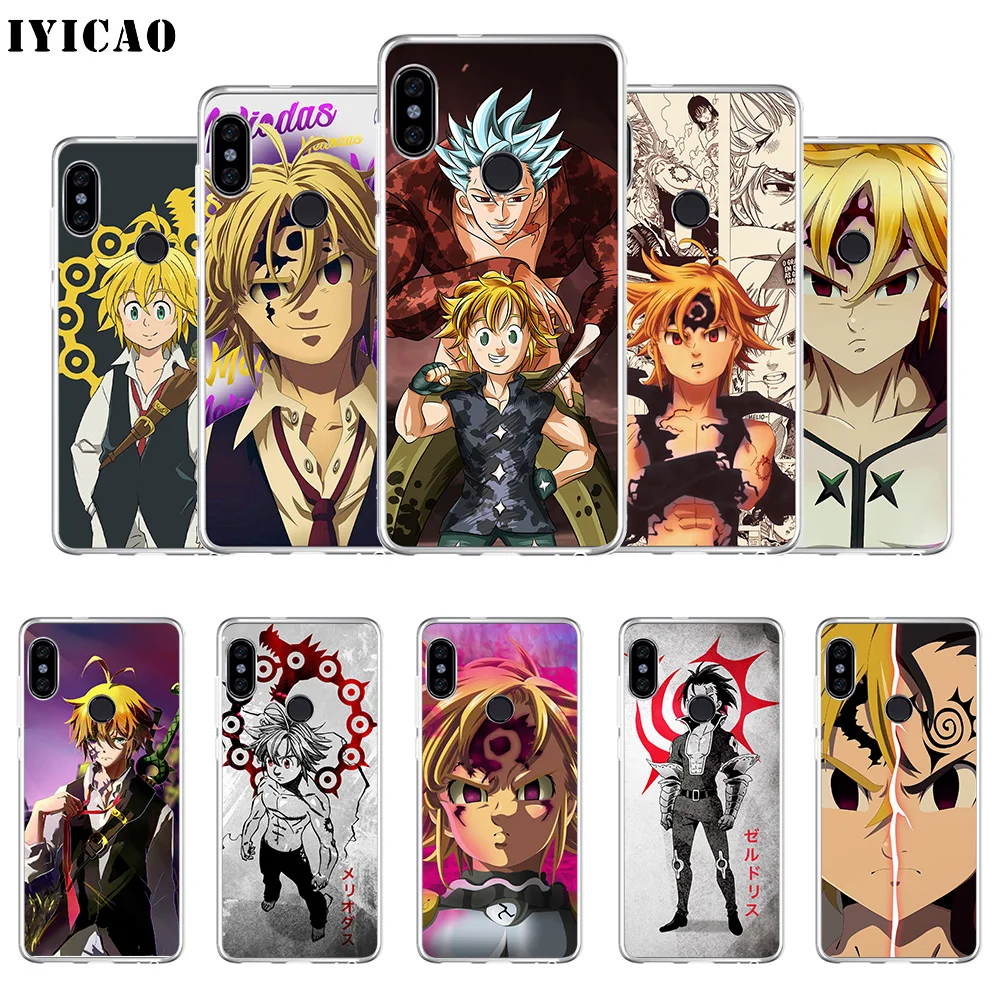 

IYICAO Meliodas Seven Deadly Sins Soft Silicone Phone Case for Xiaomi Redmi 4A 5A 6A Note 7 6 5 Pro Plus Redmi 4X 5A Prime Cover
