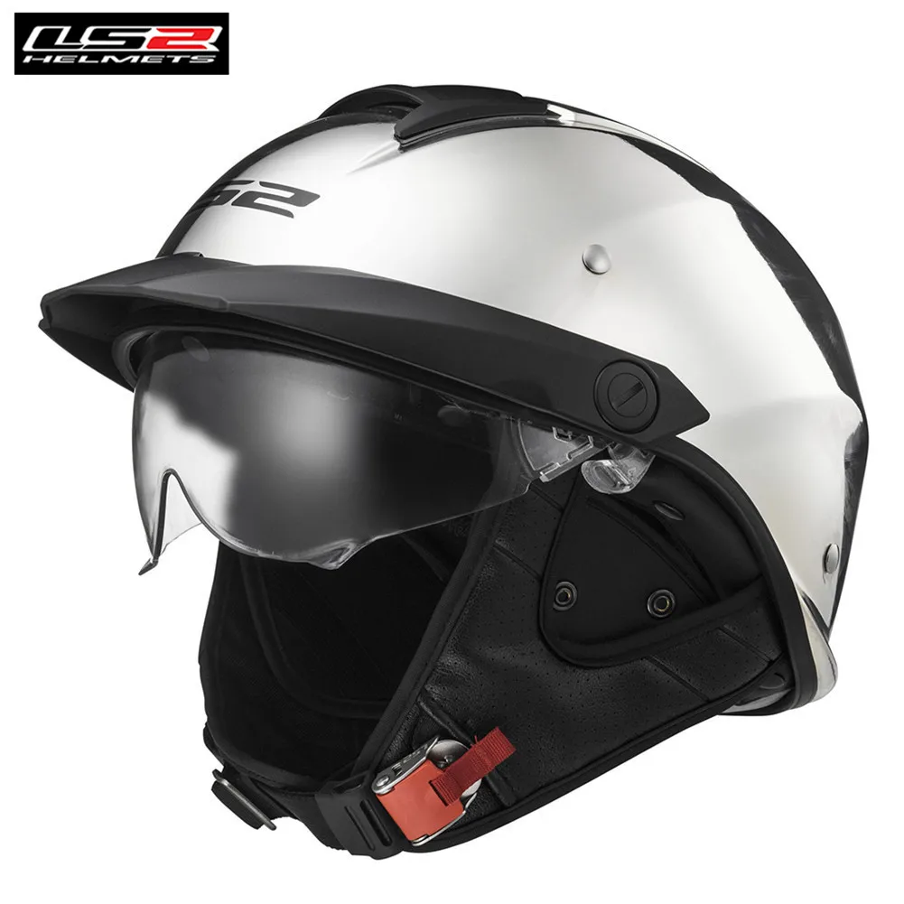 

LS2 Rebellion Motorcycle Half Helmet Vintage Retro Scooter Casques Capacete Kask Chopper Cruiser Harley OF590 HH590