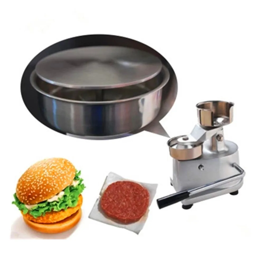 Manual hamburger patty forming machine burger bakemeat meat pie maker