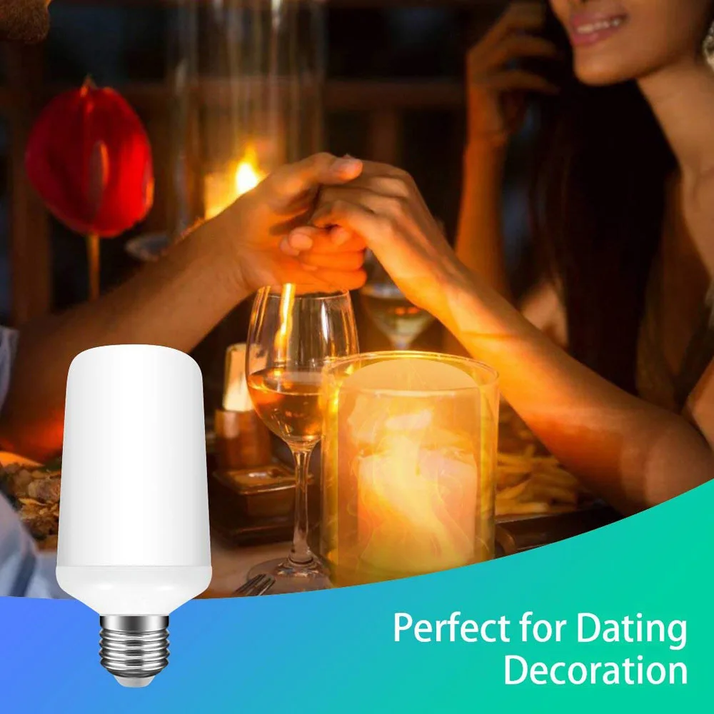 

2019 New E27 E14 B22 4 Modes LED Flame Effect Bulbs 9W 12W AC 110V 220V Creative Lights Flickering Emulation Decorative Lamp