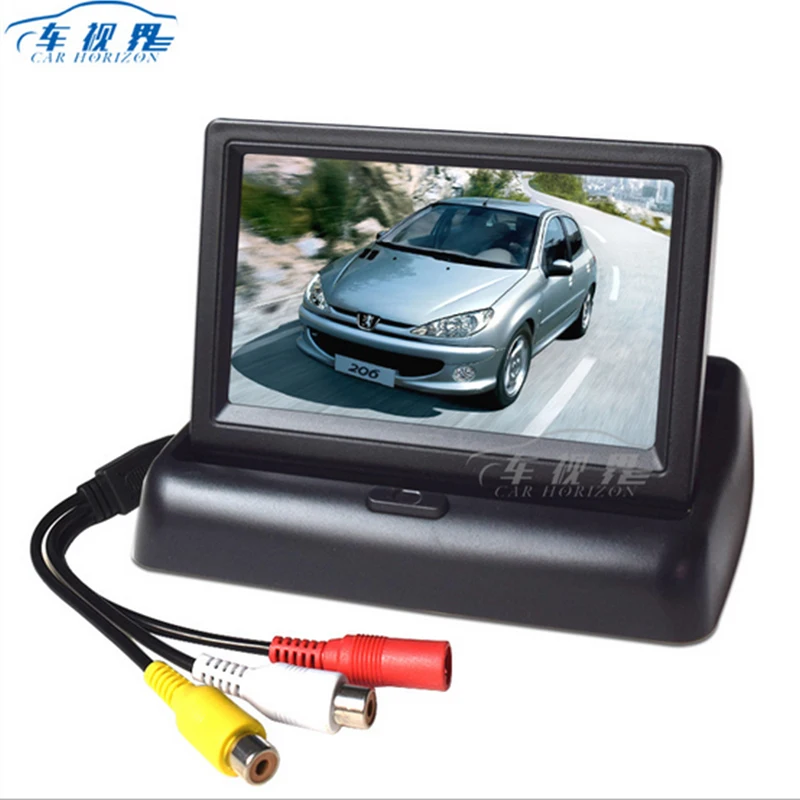 4 3 Inch TFT LCD Car Monitor Foldable Monitor Display Reverse font b Camera b font