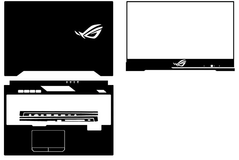 Виниловый чехол из углеродного волокна для ноутбука Asus ROG Strix Hero II GL504GV GL504GW gl501 GL504GM