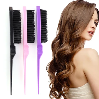 

New Arrival 1 PC Smooth Pro Hairdressing Teasing Brushes Back Bristle Comb Durabl Hair Brush Styling Durable Hair Salon Comb
