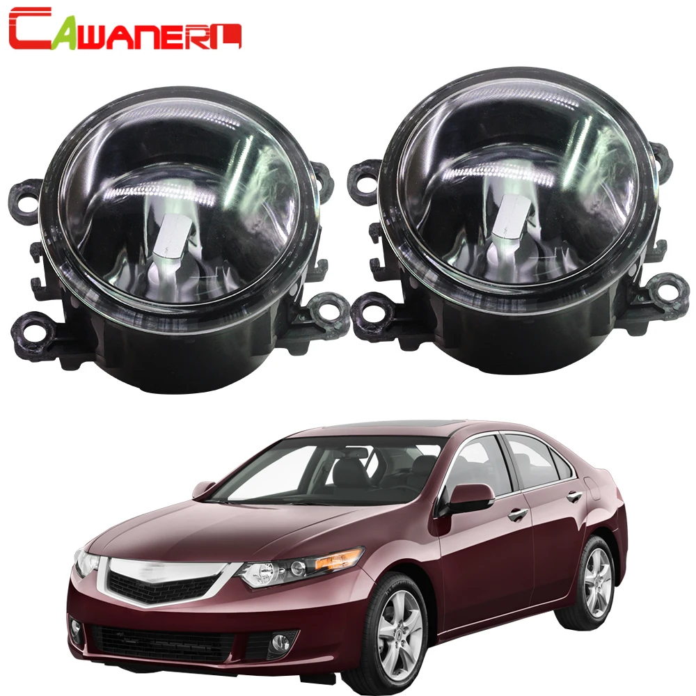 

Cawanerl Car Front Fog Light Assembly Lampshade + H11 LED / Halogen Lamp DRL 12V For Acura TSX 2011 2012 2013 2014