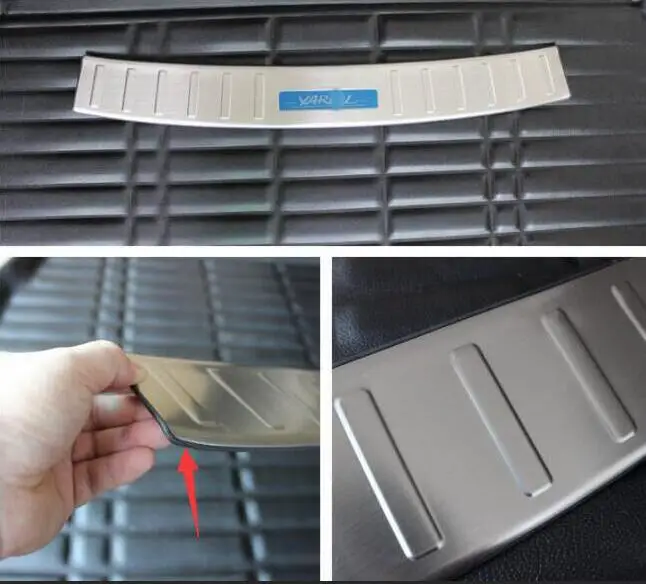 14-18 for TOYOTA yarisl rear guard plate special trunk decoration strip