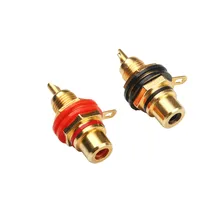 2 шт. RCA гнездовой разъем шасси адаптер для монтажа на панель аудио разъем