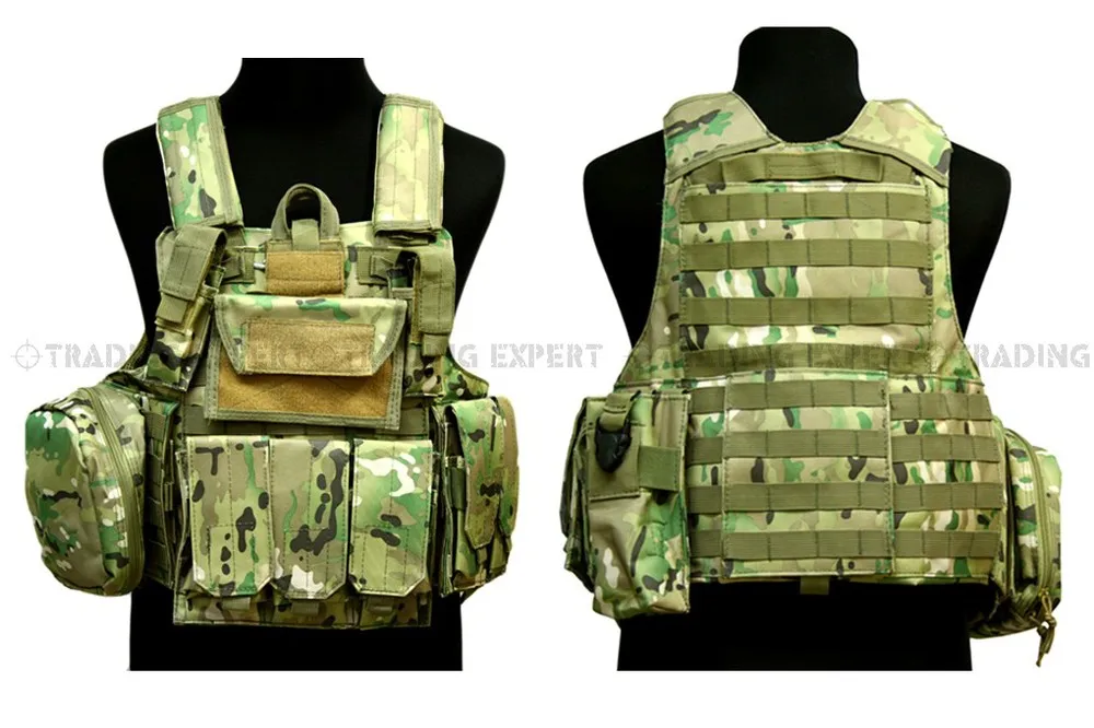 Tactical MOLLE Combat Vest (Multicam) free shipping