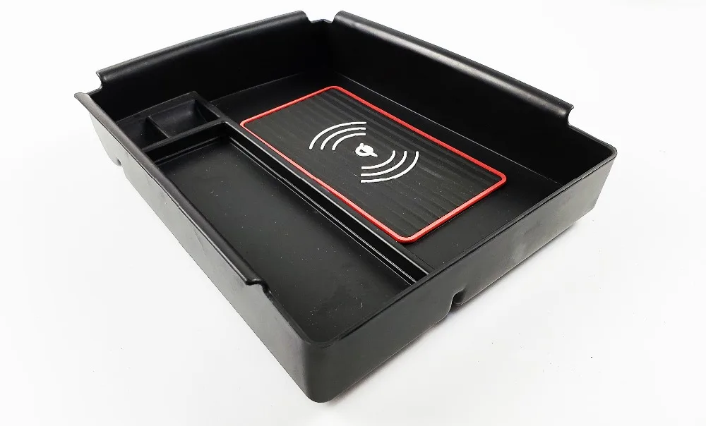 Мобильный телефон Беспроводная зарядка центральный подлокотник коробка для хранения автомобильные аксессуары для Tesla модель X модель S