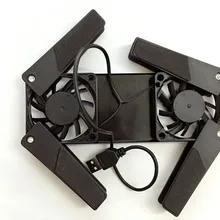 Портативный тонкий смарт-ноутбук охлаждающая подставка USB вентилятор 2 вентилятора кулер plug play для ноутбука ПК Ноутбук Периферийные устройства черный