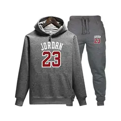 Новый бренд Jordan 23 Спортивная для мужчин Толстовка + троса брюки для девочек мода 2019 бег спортивный костюм Malechandal hombre