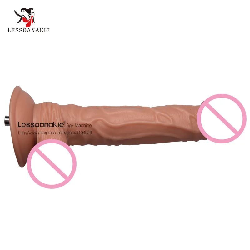 D37 9 4 Nude Color Long font b Dildo b font Attachment to Premium Sex Machine