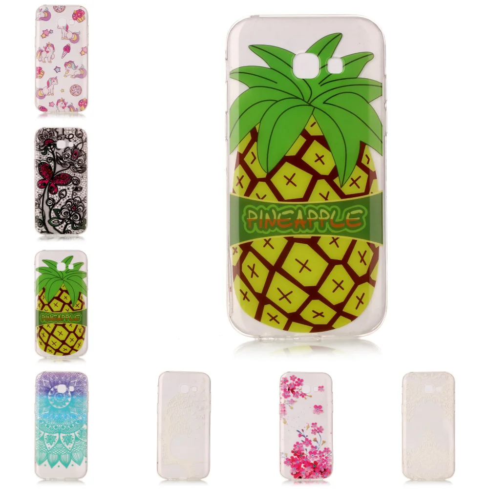 Cheap New Pretty Transparent Silicone Soft Ultra TPU Fundas Carcasa Case Etui Cover For Sansung Samsu Samsug Galaxy A3 2017 |