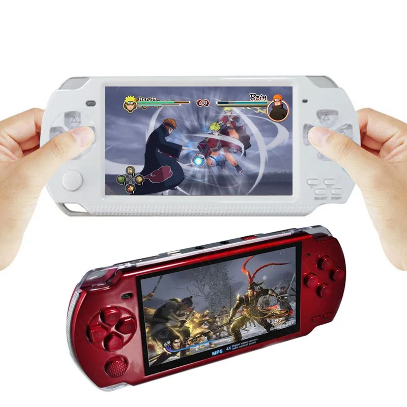 

5PCS DHL Built-in 5000 games, 8GB 4.3 Inch PMP Handheld Game Player MP3 MP4 MP5 Player Video FM Camera Portable Game Console