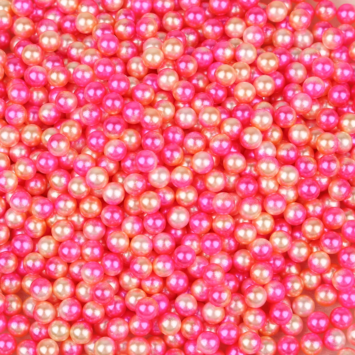 4/6/8/10mm Round No Hole Beads Multi Colors/Sizes Optional ABS Pearl Loose Beads For Kids DIY Jewelry Making Wedding Decoration