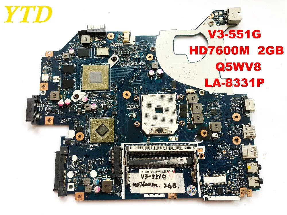 Оригинальный Для ACER V3-551G Материнская плата ноутбука HD7600M 2 Гб Q5WV8 LA-8331P