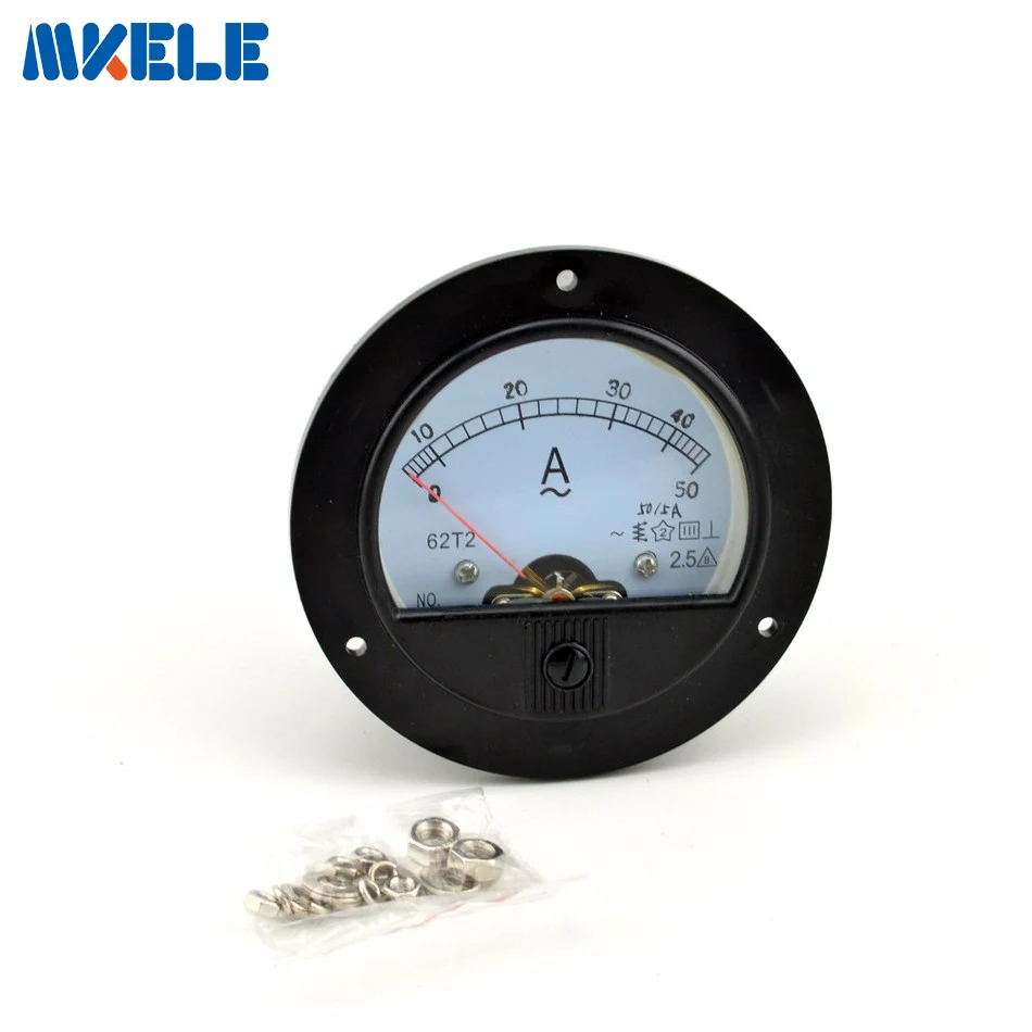 

New Arrivals AC 62T2(50) Analog Ammeter Panel Current Amper Meter Pointer Diagnostic-tool Amperimetro Ampermeter Tester