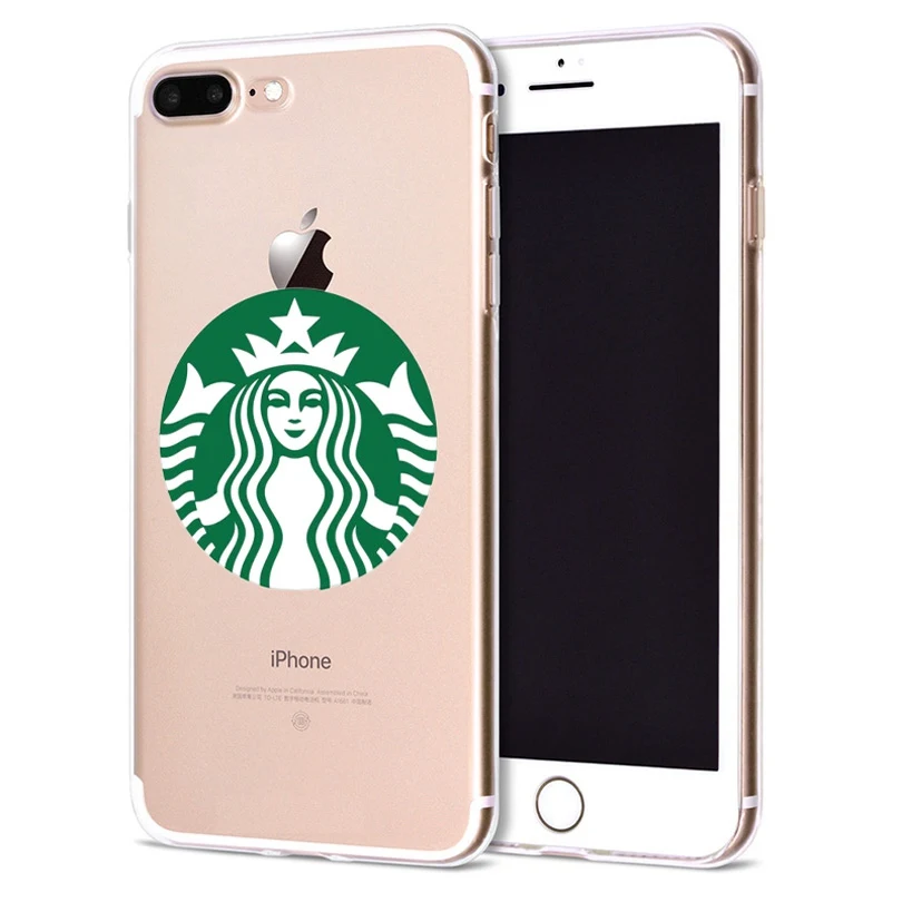 Funda For Apple iPhone 6 6S 7 Plus X 10 Cute Starbuck Soft TPU Cover for iPhone 7 Case Original Coque for iPhone 8 Case B302