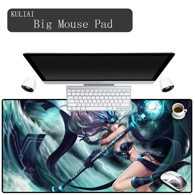 Коврик для мыши XGZ League of Legends 40x70 большой игровой коврик Настольный клавиатуры ПК