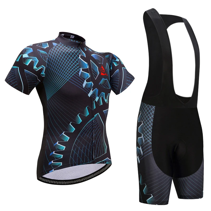 Летние Велосипеды Джерси Биб шорты комплект для мужчин и женщин Открытый быстросохнущая Велосипедная форма Ropa Ciclismo спортивной WKH18012208