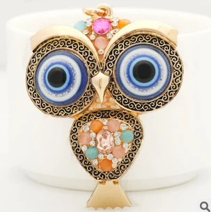 

Boho vintage owl/coruja/buho/hibou/keychain women jewelry/chaveiro feminino llaveros mujer/porte clef strass/trinket for car