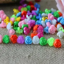 1000 шт. Радуга Цветов Красочные Дети Пластиковые Швейные Пришивать Пуговицы На Ножке Set 12 мм